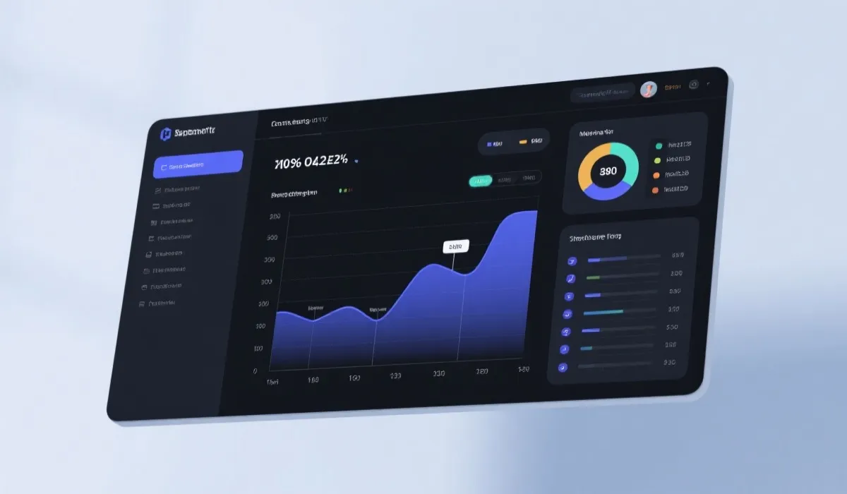 数据图表与走势面板示意图